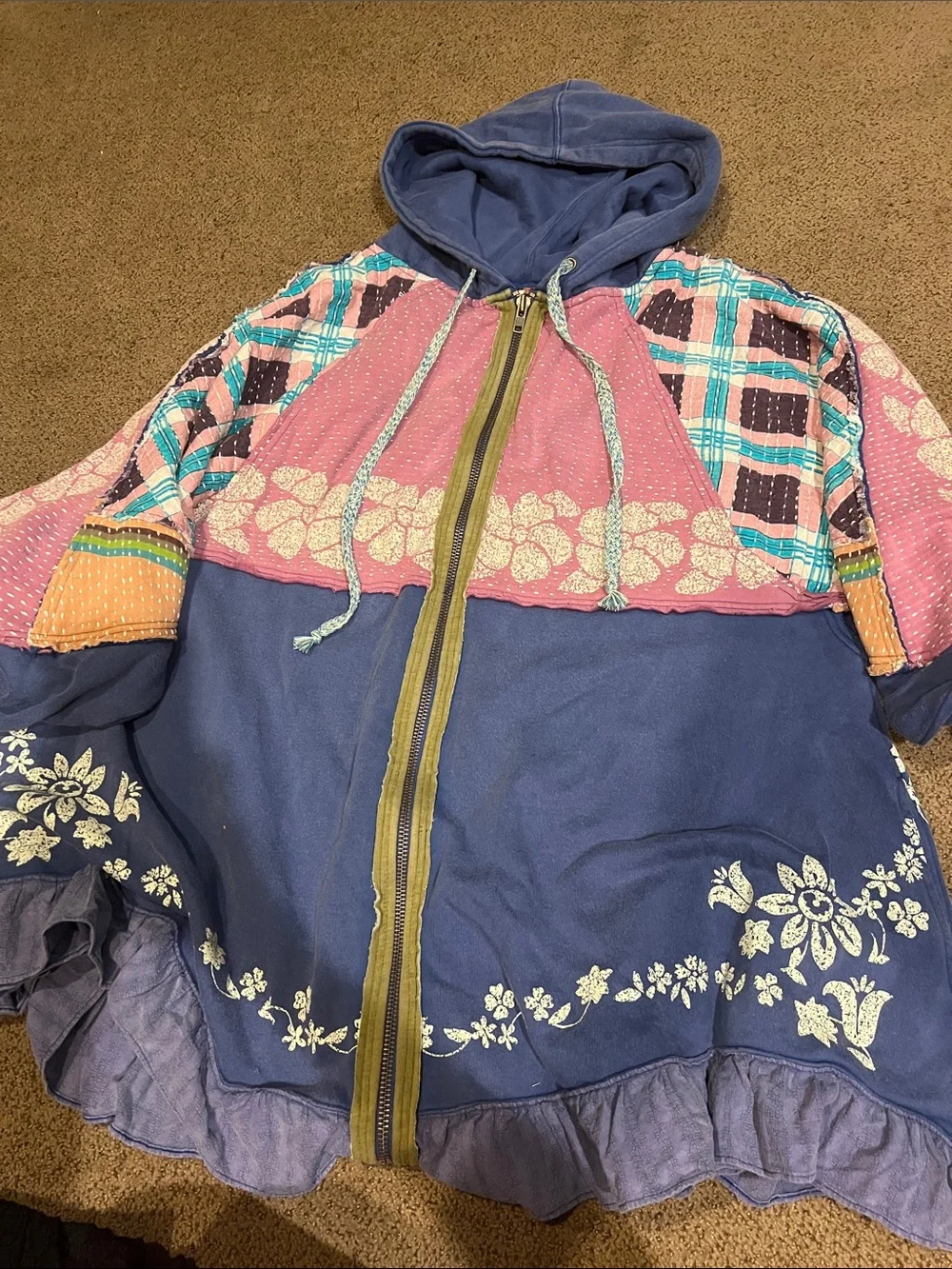 Free People Ryder Cardi zip up sweatshirt coat jacket extra large xl - Picture 6 of 6
